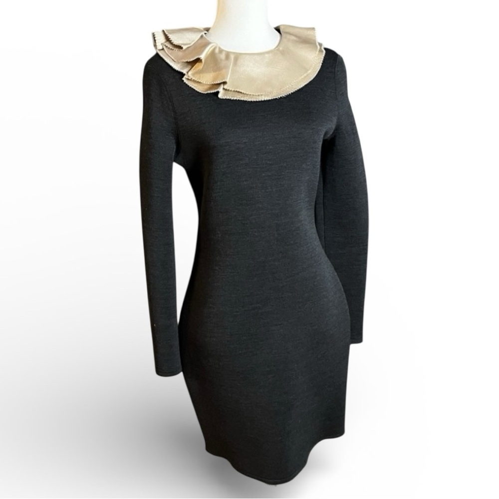 Lanvin Silk Collar Dress River 2011 Collection Size 38